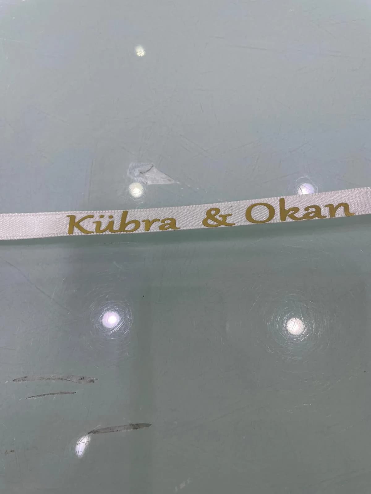 Baskılı Yüzük Kurdelesi Model 3